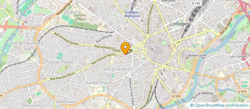 localisation de l'entreprise MONSIEUR ALAIN BLOND à LIMOGES