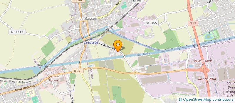 localisation de l'entreprise MONSIEUR ALAIN BLONDIAU  DOUVRIN