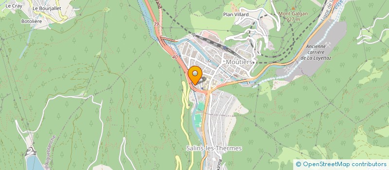 localisation de l'entreprise MONSIEUR ALAIN BOBBIO  MOUTIERS