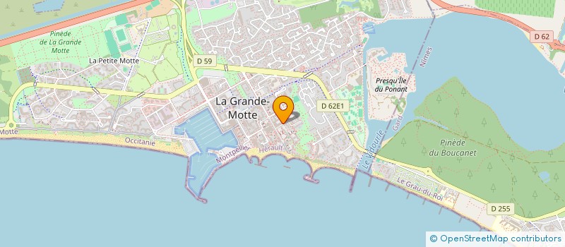 localisation de l'entreprise MONSIEUR ALAIN BOCCARA à LA GRANDE-MOTTE