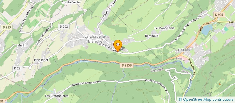 localisation de l'entreprise MONSIEUR ALAIN BOCHON  LA CHAPELLE-BLANCHE