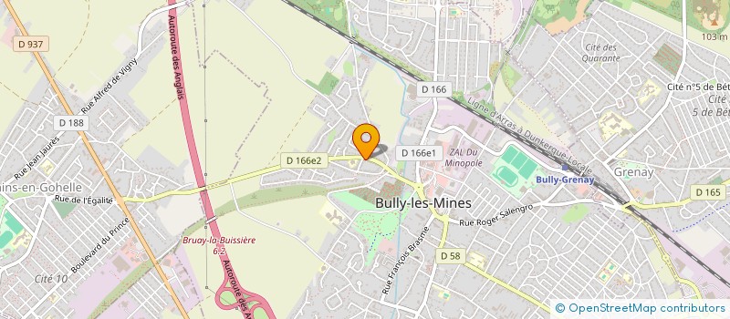 localisation de l'entreprise MONSIEUR ALAIN BOCQUET à BULLY-LES-MINES