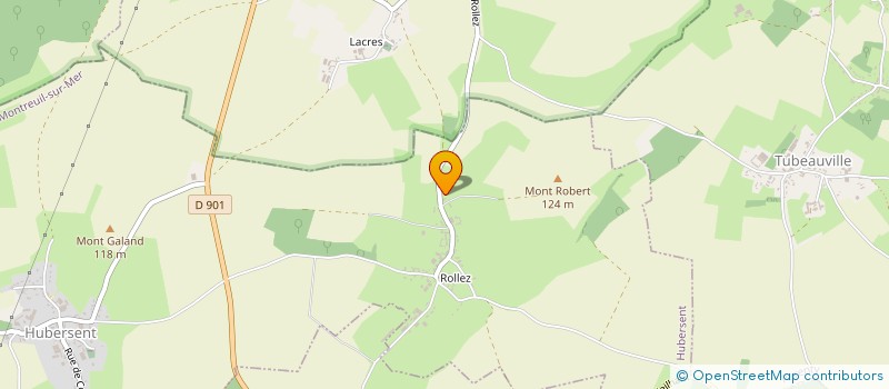 localisation de l'entreprise MONSIEUR ALAIN BODARD  HUBERSENT