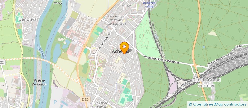 localisation de l'entreprise MONSIEUR ALAIN BOGEY  ACHERES