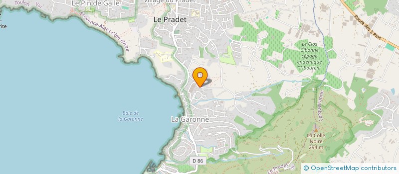 localisation de l'entreprise MONSIEUR ALAIN BOGLIOLO  LE PRADET