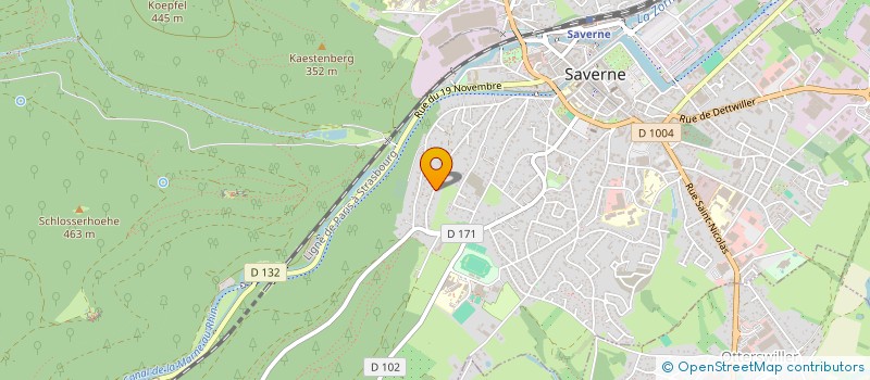localisation de l'entreprise MONSIEUR ALAIN BOHN à SAVERNE