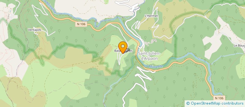 localisation de l'entreprise MONSIEUR ALAIN BOISSIER à CANS ET CEVENNES