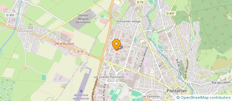 localisation de l'entreprise MONSIEUR ALAIN BOISSIERE  PONTARLIER