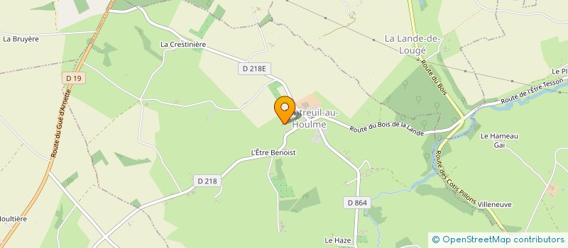 localisation de l'entreprise MONSIEUR ALAIN BOISSIERE à MONTREUIL-AU-HOULME