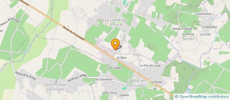 localisation de l'entreprise MONSIEUR ALAIN BONA  LA LANDE-DE-FRONSAC