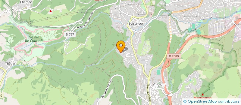 localisation de l'entreprise MONSIEUR ALAIN BONALDI  CEYRAT