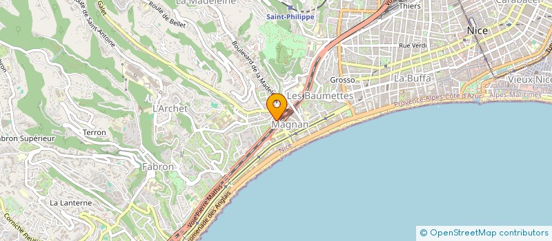 localisation de l'entreprise MONSIEUR ALAIN BONDOUY à NICE