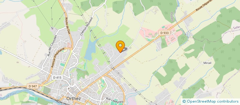 localisation de l'entreprise MONSIEUR ALAIN BONGARD  ORTHEZ