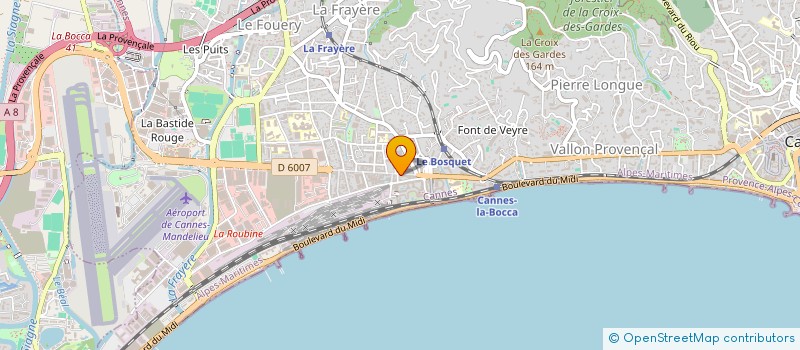 localisation de l'entreprise MONSIEUR ALAIN BONGIOVANNI à CANNES