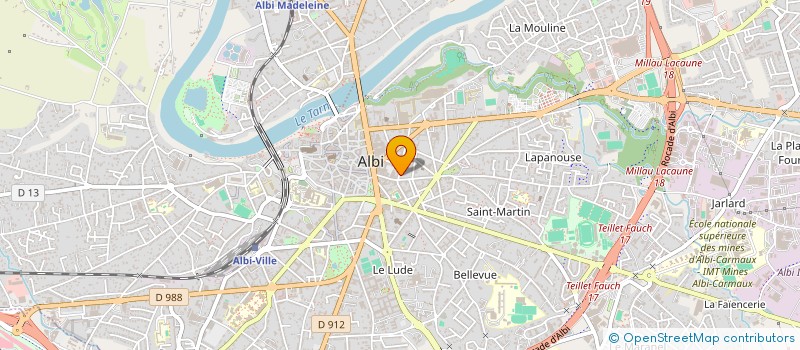 localisation de l'entreprise MONSIEUR ALAIN BONHOMME à ALBI