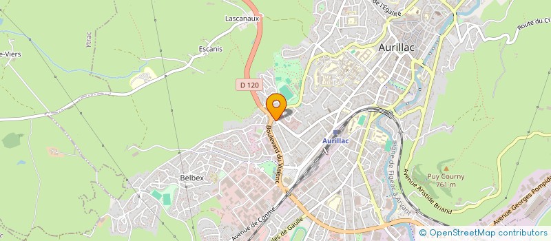 localisation de l'entreprise MONSIEUR ALAIN BONICHON à AURILLAC