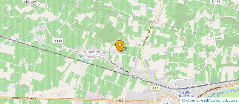 localisation de l'entreprise MONSIEUR ALAIN BONNAMI à SAINT-MAGNE-DE-CASTILLON
