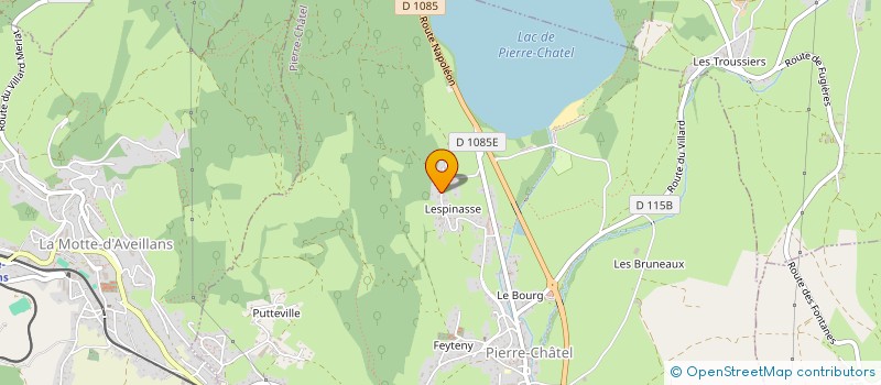 localisation de l'entreprise MONSIEUR ALAIN BONNARDEL  PIERRE-CHATEL