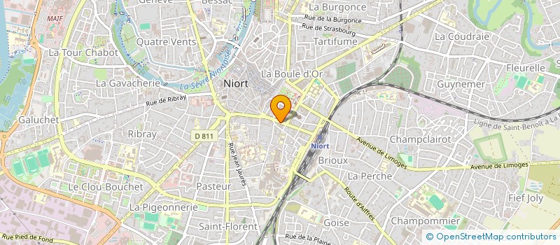 localisation de l'entreprise MONSIEUR ALAIN BONNEAU  NIORT