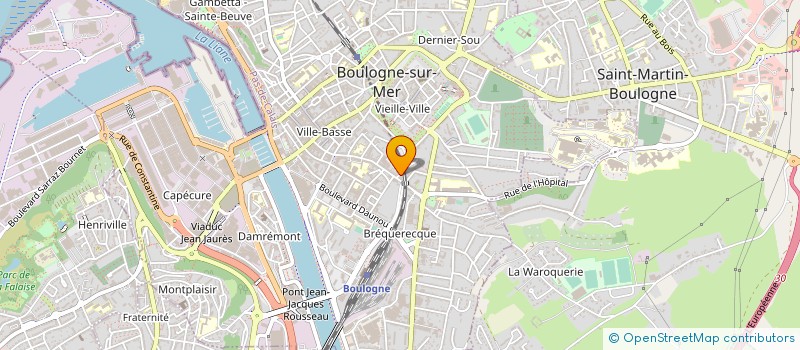 localisation de l'entreprise MONSIEUR ALAIN BONNEAU à BOULOGNE-SUR-MER
