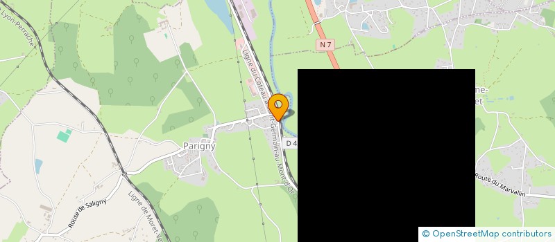 localisation de l'entreprise MONSIEUR ALAIN BONNEFOY  PARIGNY