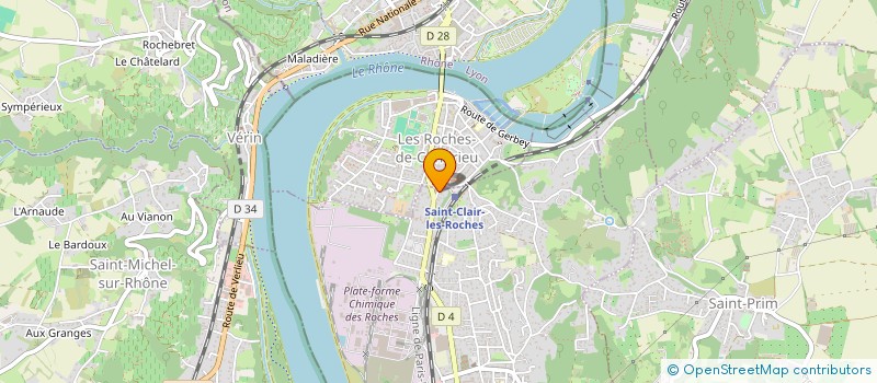 localisation de l'entreprise MONSIEUR ALAIN BONNETON  SAINT-CLAIR-DU-RHONE