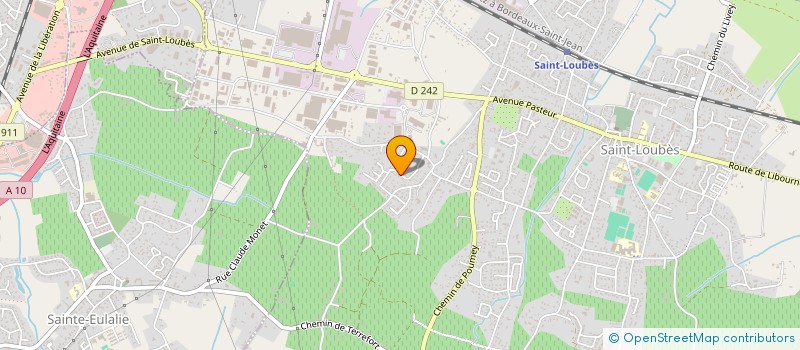 localisation de l'entreprise MONSIEUR ALAIN BONNIEU  SAINT-LOUBES