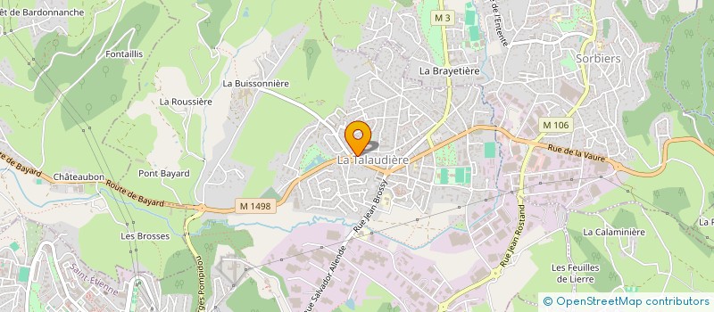 localisation de l'entreprise MONSIEUR ALAIN BONOMI à LA TALAUDIERE