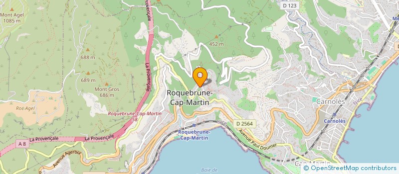 localisation de l'entreprise MONSIEUR ALAIN BONORA à ROQUEBRUNE-CAP-MARTIN