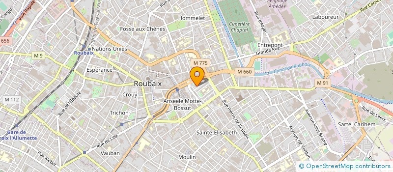 localisation de l'entreprise MONSIEUR ALAIN BONTE à ROUBAIX