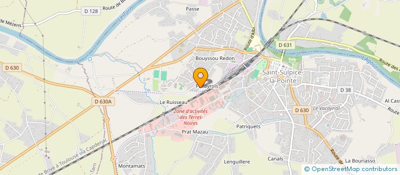 localisation de l'entreprise MONSIEUR ALAIN BORDAT à SAINT-SULPICE-LA-POINTE