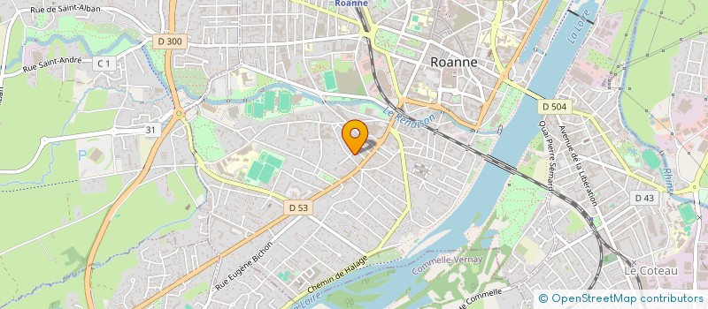 localisation de l'entreprise MONSIEUR ALAIN BORDE  ROANNE