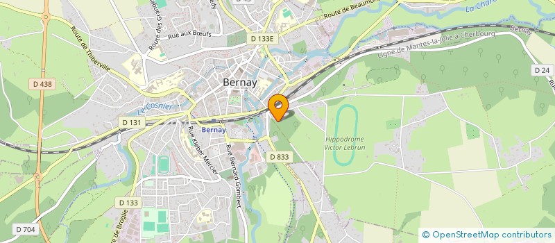 localisation de l'entreprise MONSIEUR ALAIN BORDERIEUX  BERNAY