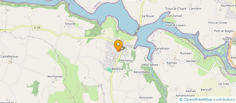 localisation de l'entreprise MONSIEUR ALAIN BORDIER  TREGLONOU