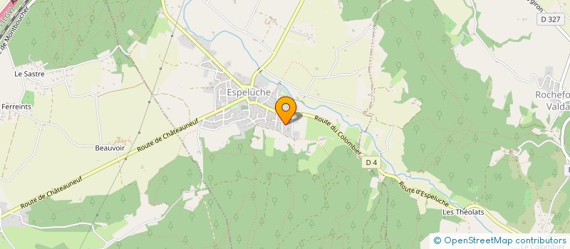 localisation de l'entreprise MONSIEUR ALAIN BOREL  ESPELUCHE