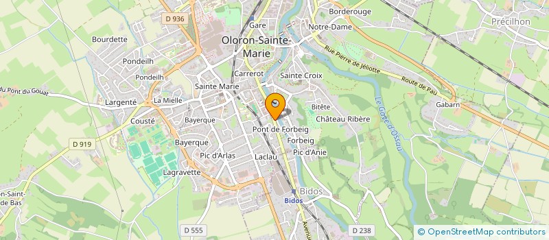 localisation de l'entreprise MONSIEUR ALAIN BORGELLA  OLORON-SAINTE-MARIE