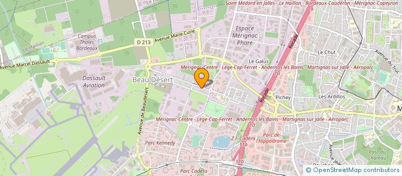 localisation de l'entreprise MONSIEUR ALAIN BORNANCIN à MERIGNAC
