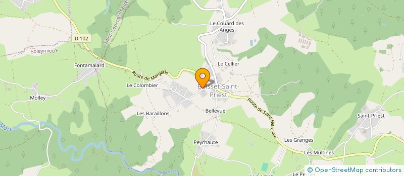 localisation de l'entreprise MONSIEUR ALAIN BORY à BOISSET-SAINT-PRIEST