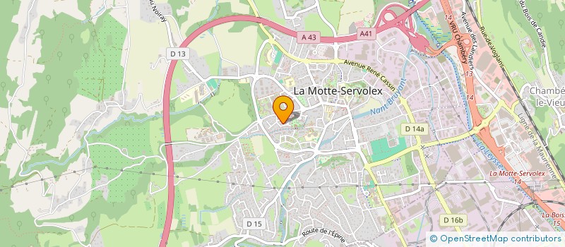 localisation de l'entreprise MONSIEUR ALAIN BOSC à LA MOTTE-SERVOLEX