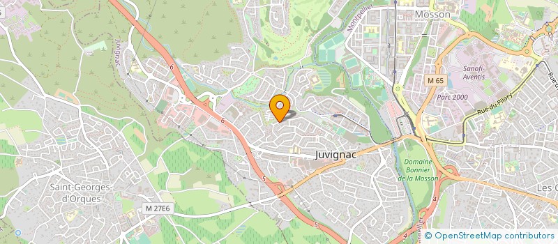 localisation de l'entreprise MONSIEUR ALAIN BOSCH  JUVIGNAC