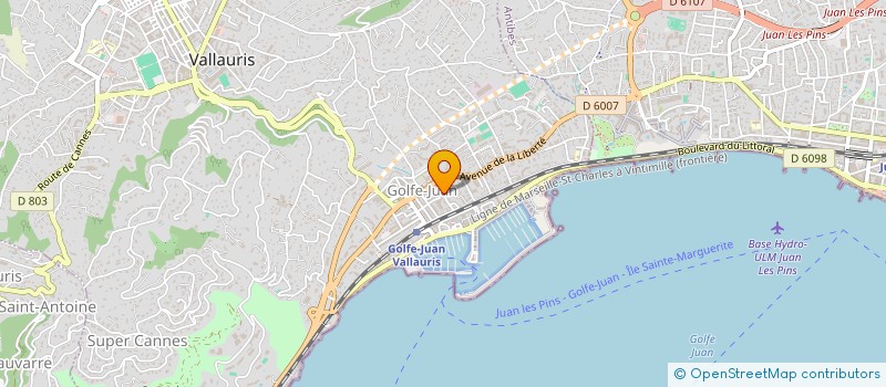 localisation de l'entreprise MONSIEUR ALAIN BOSCHER  VALLAURIS