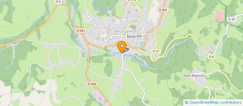 localisation de l'entreprise MONSIEUR ALAIN BOSLE  BOURGANEUF