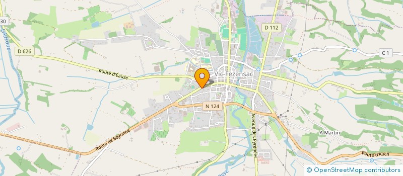 localisation de l'entreprise MONSIEUR ALAIN BOUAULT  VIC-FEZENSAC