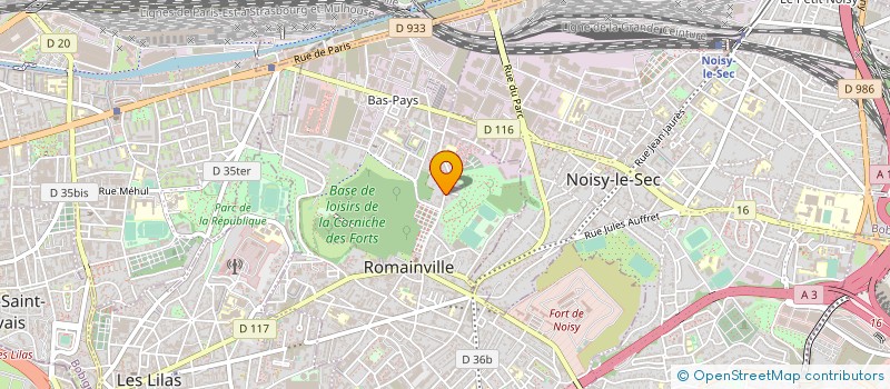 localisation de l'entreprise MONSIEUR ALAIN BOUBERKA à ROMAINVILLE
