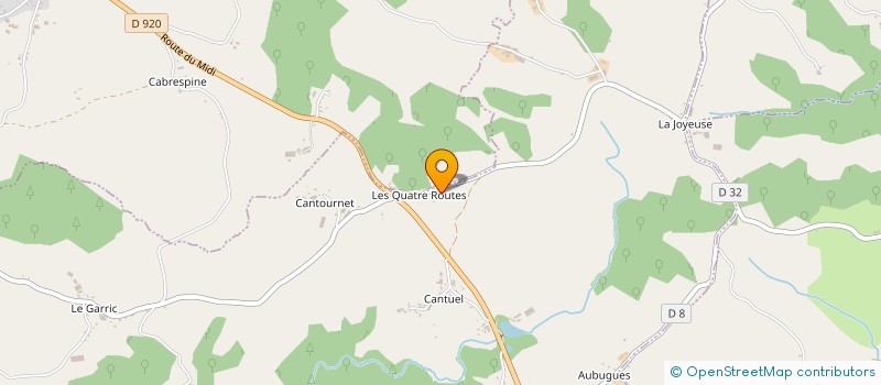 localisation de l'entreprise MONSIEUR ALAIN BOUCAUD à ARPAJON-SUR-CERE