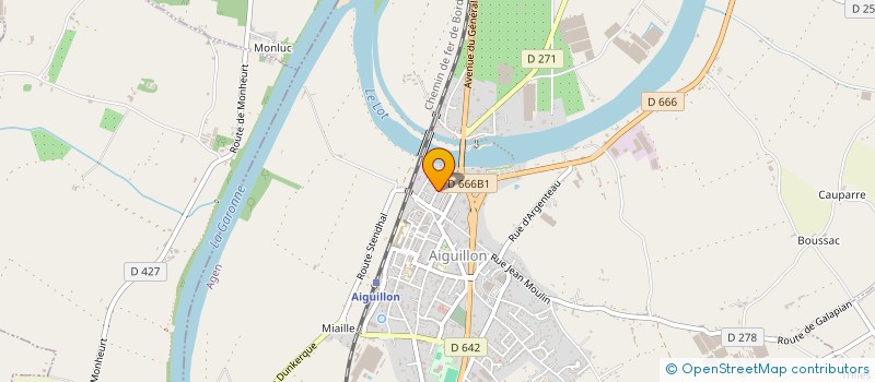 localisation de l'entreprise MONSIEUR ALAIN BOUCHE  AIGUILLON