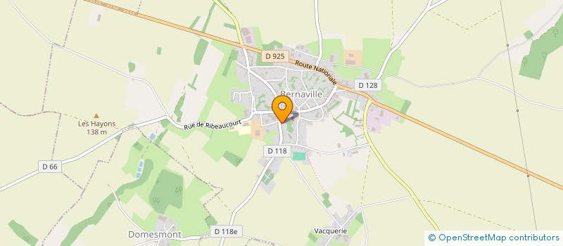 localisation de l'entreprise MONSIEUR ALAIN BOUCHER à BERNAVILLE