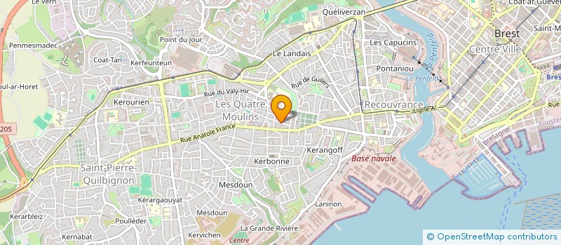 localisation de l'entreprise MONSIEUR ALAIN BOUCHEZ à BREST