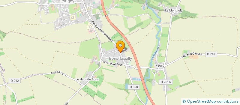localisation de l'entreprise MONSIEUR ALAIN BOUCRET à BONS-TASSILLY