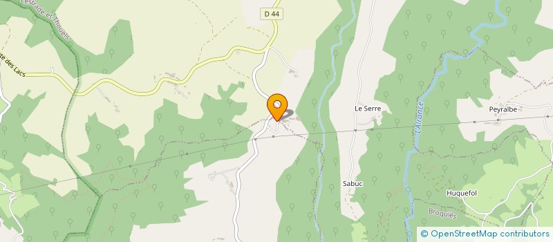 localisation de l'entreprise MONSIEUR ALAIN BOUDES  LESTRADE ET THOUELS